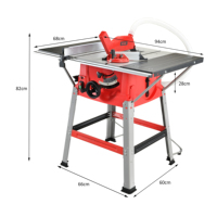2025 haute qualité de qualité industrielle 255mm scie à Table panneau Vertical Logo personnalisable pour la coupe du bois avec moteur à noyau