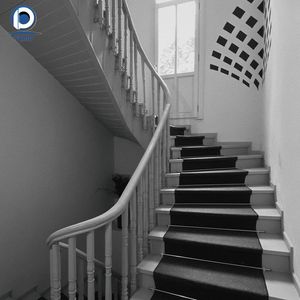 Escalera de Caracol Prefabricada Prima para Interiores, Marco de Metal Negro Mate, <span class=keywords><strong>Escalones</strong></span> de Madera Impermeables, <span class=keywords><strong>Escalones</strong></span> de Caracol Pequeños para el Hogar - Product Image 6