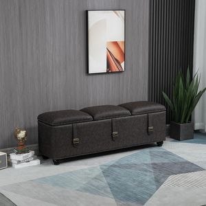 <span class=keywords><strong>Banc</strong></span> <span class=keywords><strong>de</strong></span> <span class=keywords><strong>rangement</strong></span> ottoman moderne en tissu réglable pour usage <span class=keywords><strong>intérieur</strong></span>, idéal pour chambre, hôpital, hôtel, appartement, et comme meuble <span class=keywords><strong>de</strong></span> salon - Product Image 2
