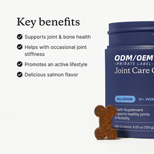 Suplemento Masticable para Articulaciones OEM/ODM con Extracto Vegetal, Alta Glucosamina, Mejillones <span class=keywords><strong>de</strong></span> Labio Verde y Omega-3 para Apoyo a la Movilidad <span class=keywords><strong>de</strong></span> Cadera y Articulaciones - Product Image 3
