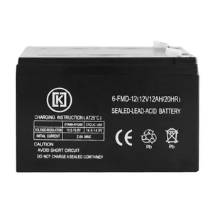Penyimpanan isi ulang daya gratis perawatan baterai Ups 12v 9AH 12v 12AH baterai penyemprot baterai asam timbal tersegel siklus dalam