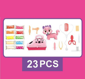 Kit de Pâte à Modeler Colorée pour <span class=keywords><strong>Docteur</strong></span> Vétérinaire pour Animaux de Compagnie, 36 Pièces, Kit de Pâte à Modeler DIY avec Accessoires Vétérinaires, Pâte à Modeler Non Toxique, Cadeau pour Enfants - Product Image 2