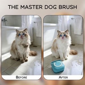 Spazzola da bagno per animali domestici può aggiungere Gel doccia prodotti per la pulizia e la cura dei capelli di gatto - Product Image 5