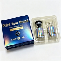 Boîte cadeau personnalisée en papier rigide pour flacons de 3 ml et 10 ml, usage de recherche uniquement, marque privée