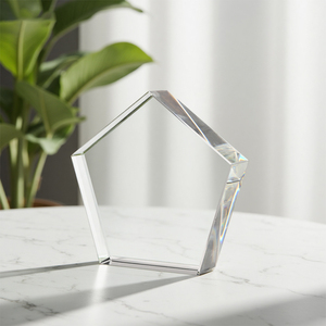Sáng 3D pha lê hình học ngũ giác trang trí tinh tế trang trí nội thất văn phòng thủ công cho máy tính để bàn trang trí và quà tặng cho - Product Image 1