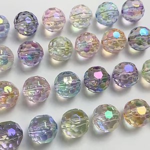 ลูกปัดกลมชุบรังสียูวี14/16มม. หลากสีสำหรับเครื่องประดับแบบทำมือกำไล50ชิ้น/ถุง - Product Image 4