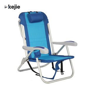 تصميم عصري مخصص للصيف التجاري إطار من الألومنيوم حقيبة ظهر للصيد في الهواء الطلق كراسي صالة شاطئ بلاستيكية قابلة للطي - Product Image 1