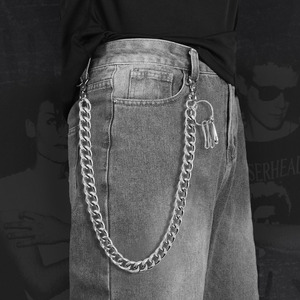 Corrente de Cinto de Liga de Zinco Estilosa, Acessórios Punk, Hip Hop e Góticos para Calças Jeans, Carteiras e Chaves, para Mulheres e Homens - Product Image 1