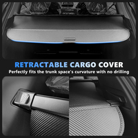 Cache-bagages rétractable pour coffre arrière, écran de confidentialité et étagère à colis pour Ford Escape SUV 2013-2018, accessoires intérieurs automobiles