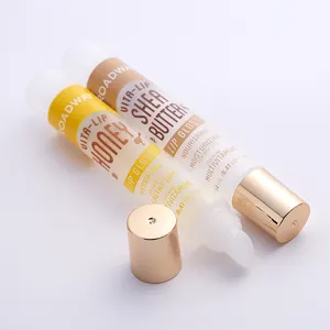 Vazio claro empurrar Lip Gloss squeeze tubos Bálsamo lipgloss Recipientes Mini tubo macio para creme cosmético pacote