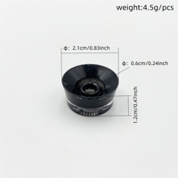 Bouton de potentiomètre transparent en acrylique en forme de crâne pour guitare électrique LP SG, bouton rond de contrôle du volume et du tonalité pour guitare et basse
