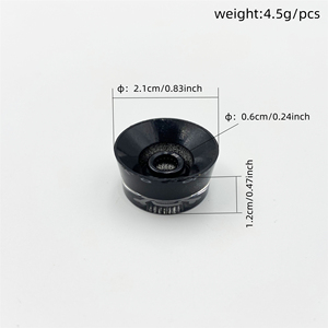 LP SG Electric Guitar Transparent Skull <strong>Knob</strong> Cap Acrylic Potentiometer <strong>Knob</strong> Round <strong>Volume</strong> <strong>Tone</strong> Control <strong>Knob</strong> for Guitar Bass - Product Image 2