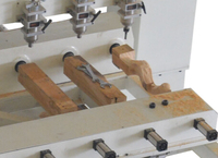 Routeur CNC rotatif multi-têtes 4 axes ANBEN pour le travail du bois avec moteur pas à pas/servo et puissance de broche de 3,0 à 6,0 kW