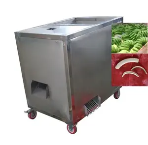 ripped plantain banana peeling peel and slicing machine