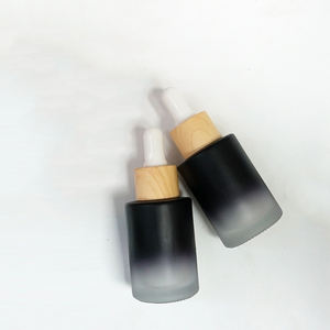 Botellas cuentagotas de cristal negro mate personalizadas graduadas de 5 Ml a 100 Ml con <span class=keywords><strong>ventana</strong></span> transparente - Product Image 2