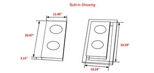 12 ''table de Cuisson à Induction, cuisinière Électrique Construit dans le Comptoir Cuisinière avec Câblée, Drop-in 2 Brûleurs 120V 1800W ALP-DIC35 - Product Image 3