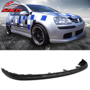 Compatible con VW Golf 5 MK5 06-09, Labio de Parachoques Delantero Negro - Product Image 1