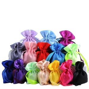 Bolsa de Joyería de Tela de Satén de Seda de Color Caramelo, Reutilizable, Portátil, con Logotipo Personalizado, Ecológica y de Alta Calidad - Product Image 4