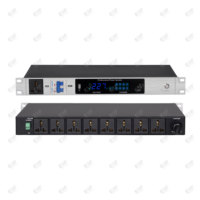 Nouveau modèle EIF PK-100 – Conditionneur d'alimentation audio métallique de haute qualité avec filtre et séquenceur de prises 8 sorties pour scène