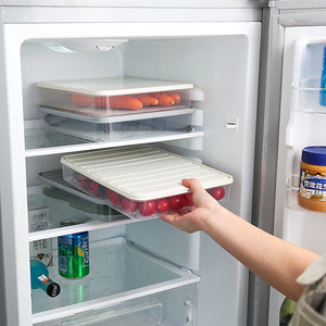 Rectangular Plastic Airtight Food Storage Box With Lid Stackable For Refrigerator Use - Product Image 3