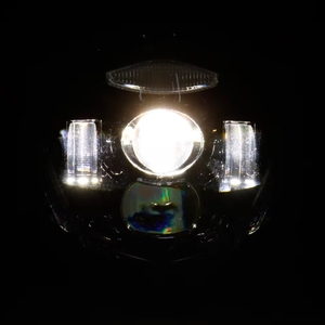 雅马哈摩托车XT660R XT660X备件前照灯84w高/低光束投影仪前照灯电子标记认可前照灯 - Product Image 5