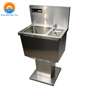 Évier de lavage des mains pour <span class=keywords><strong>boucherie</strong></span> avec dispositif de stérilisation des couteaux de <span class=keywords><strong>boucherie</strong></span> en acier inoxydable pour l'abattage et la transformation en abattoir - Product Image 2