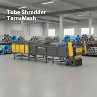 Trituradora de Tubos TerruMash Personalizada de 60KW con Bomba para Reciclaje de Plástico, Solución Tecnológica