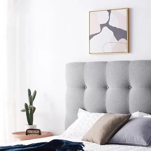 Cama de terciopelo de fácil montaje, diseño moderno, marco de cama doble de madera contrachapada gris de lujo, <span class=keywords><strong>2022</strong></span> - Product Image 5
