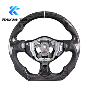 พวงมาลัยรถยนต์อัลคันทาร่าคาร์บอนไฟเบอร์ฟอร์จ สำหรับนิสสัน 370z 350z นิสโม แม็กซิมา จู๊ค พร้อมแป้นเปลี่ยนเกียร์ อินฟินิตี้ G37 QX70 Q60 - Product Image 3