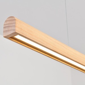 Minimaliste Salle À Manger En <span class=keywords><strong>Bois</strong></span> Pendentif Lumières Moderne LED Long Salon Bar plafond bureau pendentif linéaire led latte lumière - Product Image 5