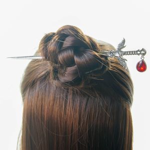 Vintage <span class=keywords><strong>Viking</strong></span> Eagle épingle à <span class=keywords><strong>cheveux</strong></span> femmes <span class=keywords><strong>cheveux</strong></span> accessoires <span class=keywords><strong>bijoux</strong></span> avec rubis - Product Image 2