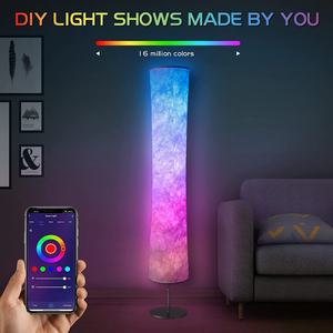 Lámpara de Pie Inteligente WIFI con Cambio de Color RGB, Aplicación TUYA, Lámpara de Pie Moderna con Sincronización Musical DIY, Lámparas LED para Decoración de Sala de Estar - Product Image 4