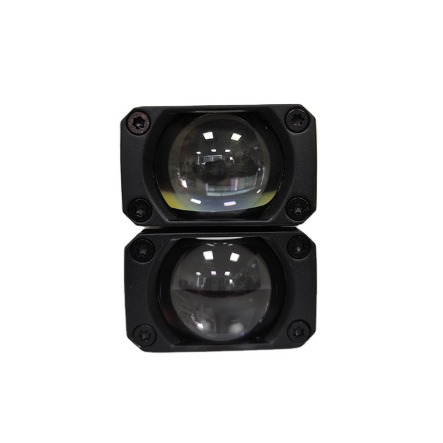 1" Led Matrix Projector Lens Auto Led Middle Grill Fog Lamp High Low Beam headlight with Siver Cover