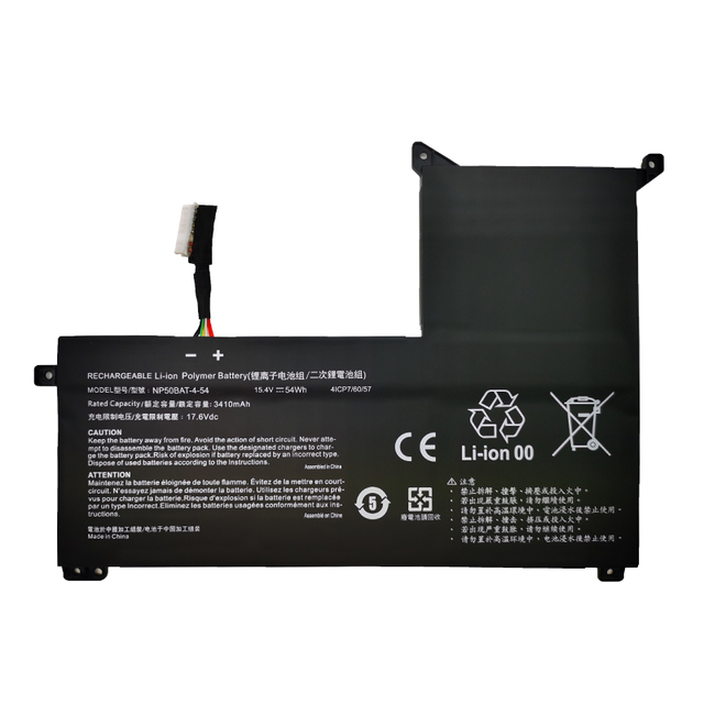 NP50BAT-4-54 54Wh Laptop Battery Replacement for Clevo Raytheon M NP 911M 2022AP1557 F117-7 M NJK Notebook Battery
