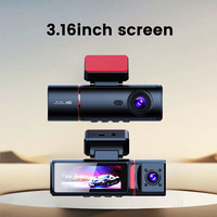 3 kanal Dashcam araba kamera 4K ön arka içinde kamera DVR Video kaydedici üçlü Lens Wifi GPS araba kara kutusu DVR