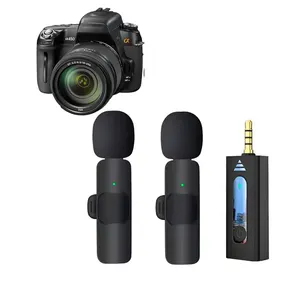K35-Popular K35 Mic Wireless Lavalier Microphone for Mobile BT Speaker Camera Recording Mini Microphone