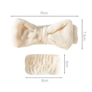 女性のためのマルチカラーティーンエイジャー女の子スキンケア弾性メイクSPAヘッドバンドとリストバンドセットスキンケアフェイシャルメイクSPAヘッドバンド - Product Image 4