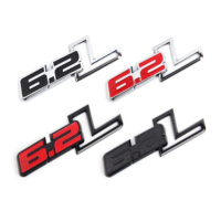 Autocollant de décoration pour camionnette Ford Raptor F150, 6,2 L, étiquette arrière, accessoires de voiture, étiquette de cylindrée, lettre originale
