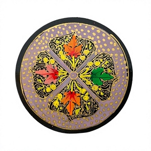 Khadim Handicrafts Modern Eco-Friendly Handmade <b>Paper</b> Mache Drink <b>Coaster</b> Set Sustainable Decorative <b>Coasters</b> - Product Image 1
