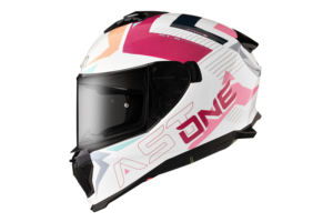 หมวกกันน็อค ASTONE รุ่นใหม่ สีขาว/พีช ถอดออกง่าย ป้องกันภูมิแพ้ ผลิตจากวัสดุ ABS สำหรับรถจักรยานยนต์ แบบเต็มใบ รุ่น GT6 ไซส์ XS-3XL - Product Image 2