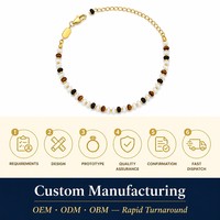 Meilleures ventes 2026 – Bracelets en acier inoxydable plaqué or 18 carats avec perles naturelles de jade blanc et œil de tigre, personnalisables en gros