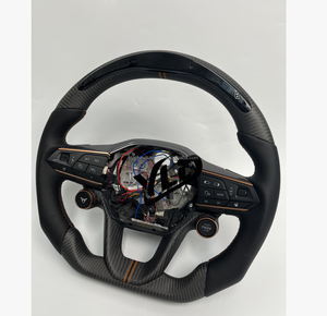 Volant de course en fibre de carbone YLD, version très vendue, pour SEAT Leon Mk3 FR <span class=keywords><strong>Cupra</strong></span> Ibiza Sports Volant Carbone Volante <span class=keywords><strong>Cupra</strong></span> - Product Image 4
