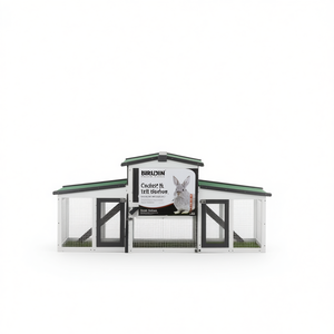 Conejera Bruin de Plástico Resistente para Exteriores, Casa para Mascotas de Tamaño Mediano, Estilo Clásico - Product Image 1