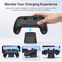Support de console de jeu portable en silicone de qualité supérieure avec coussinet antidérapant, station d'accueil pour Steam Controller 2, station d'accueil pour Steam Deck