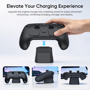 Support de console de <span class=keywords><strong>jeu</strong></span> portable en silicone de qualité supérieure avec coussinet antidérapant, station d'accueil pour <span class=keywords><strong>Steam</strong></span> Controller 2, station d'accueil pour <span class=keywords><strong>Steam</strong></span> <span class=keywords><strong>Deck</strong></span> - Product Image 5