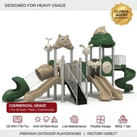 SageDelightRides Module de parc personnalisé, structure de jeu et toboggan pour enfants, en LLDPE et tubes en acier galvanisé, pour complexes balnéaires, fabricant