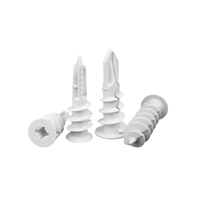 Chine Plastique Nylon Plaque de plâtre en alliage de zinc Ancres Vis Cloison sèche Vis d'expansion