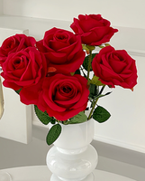 Roses artificielles bleu glace pour la décoration du salon, fleurs pour la Saint-Valentin, décorations de salle de mariage, fabricant