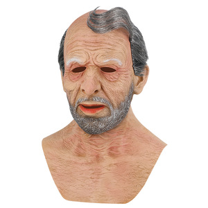 Masque en latex réaliste pour Halloween et Noël, masque <span class=keywords><strong>de</strong></span> momie d'horreur, accessoire <span class=keywords><strong>de</strong></span> fête costumée, masque <span class=keywords><strong>de</strong></span> <span class=keywords><strong>film</strong></span> effrayant, masque poétique <span class=keywords><strong>de</strong></span> vieil homme résident - Product Image 1