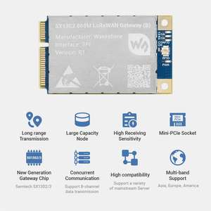 4B ราสเบอร์รี่ Pi lorawan <span class=keywords><strong>getway</strong></span> โมดูล SX1302/1303บอร์ดขยายการสื่อสารไร้สายสำหรับ Raspberry Pi 868/915 - Product Image 4